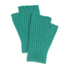 Recycled Mix Jade Fingerless Mittens by Peace of Mind